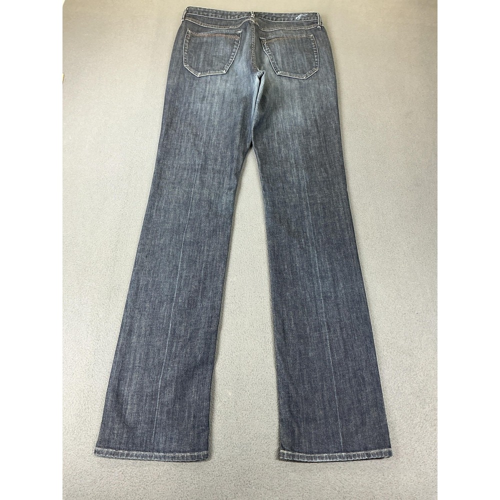 Earnest Sewn Zazo 232 Jeans Mens 33x36 Medium‎ Wash Blue Straight Stretch Denim
